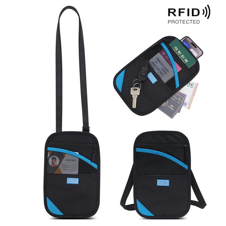 JUNLETU RFID Anti-Theft Card Holder Passport & ID Protector Ticket & Coin Pouch
