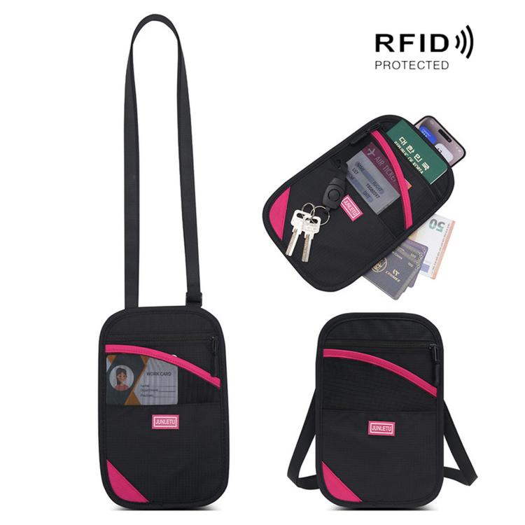JUNLETU RFID Anti-Theft Card Holder Passport & ID Protector Ticket & Coin Pouch
