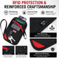 JUNLETU RFID Anti-Theft Card Holder Passport & ID Protector Ticket & Coin Pouch