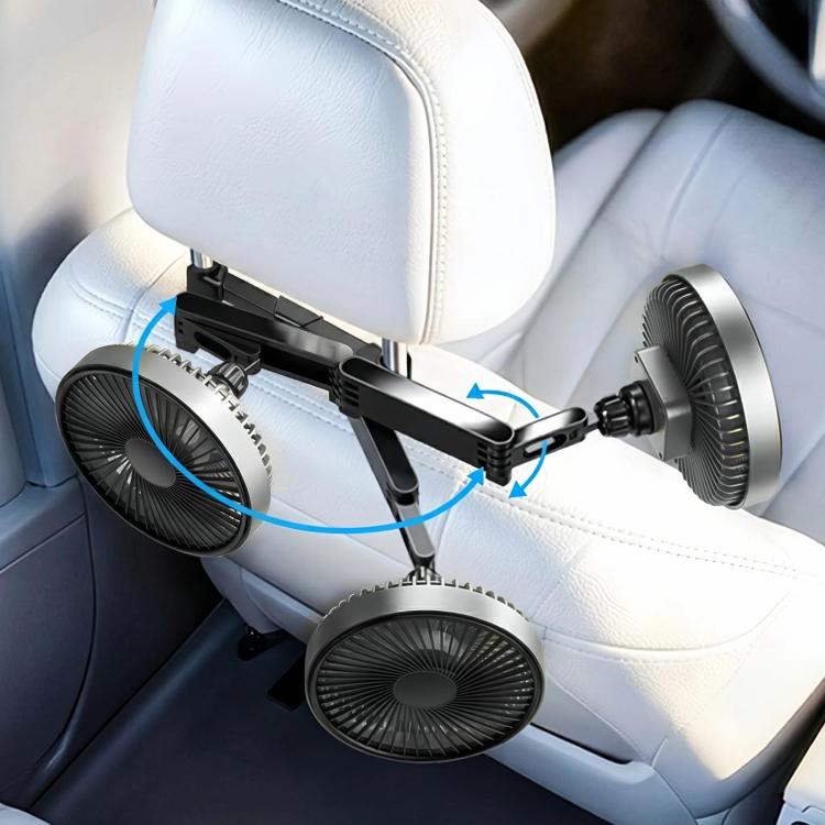 Car Rear Headrest Silent Three-speed Adjustable Cooling Fan