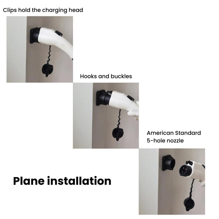For US Standard J1772 EV Charger Holder Bracket Charging Socket, 5-Hole