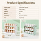 30 Eggs Holder for Refrigerator Door, 3-Tier Flip-Up Egg Storage Container with Sliding Date Tracker, Clear Space-Saving Egg Dispenser Rack
