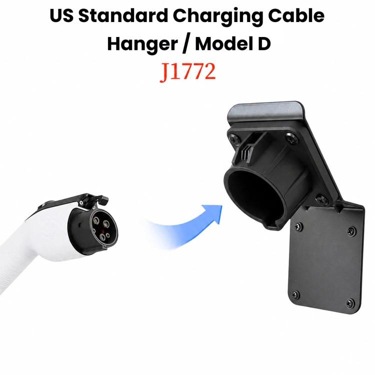 For  J1772 US Standard EV Charger Plug Holder, Charging Station Gun Dock Bracket, D-Style