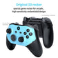 3D rocking mini arcade controller with blue face and black body