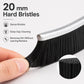 Flat gap brush with dense hard bristles for deep cleaning between surfaces