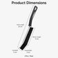 Crevice cleaning brush dimensions: 23 cm total length, 9 cm brush length
