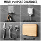 Multi-purpose stainless steel adhesive wall hooks for bathroom and kitchen use