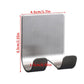 Stainless steel razor holder dimensions, double hooks on rectangular plate
