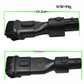 Long crevice tool with integrated brush bristles, dark vacuum attachment