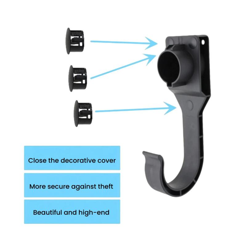 For J1772 US Standard Charging Head Holder, EV Charging Cable Bracket, For J1772 US Standard With Hook
