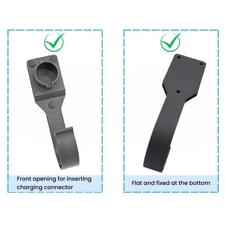 For J1772 US Standard Charging Head Holder, EV Charging Cable Bracket, For J1772 US Standard With Hook