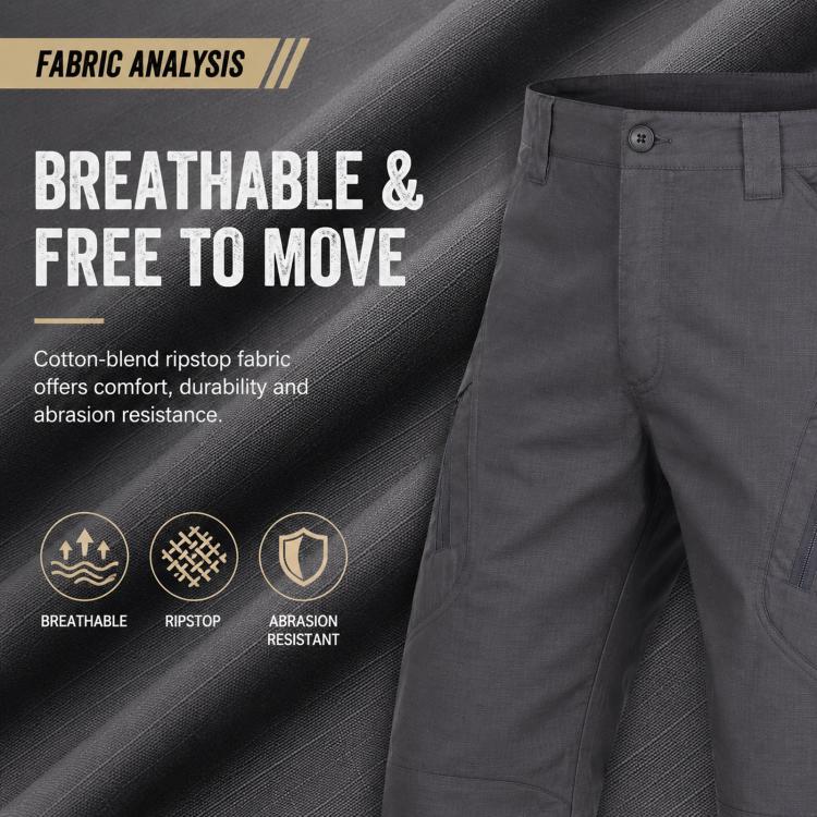 Outdoor Durable Breathable Hiking Long Pants For Men, L, XL, XXL