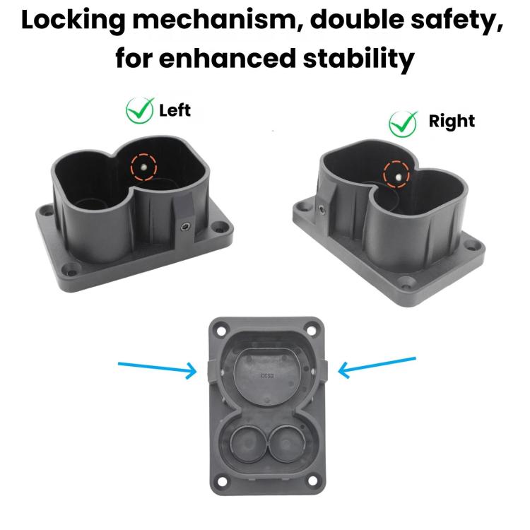 For EU CCS2 DC EV Charging Connector Bracket, For EU CCS2 DC