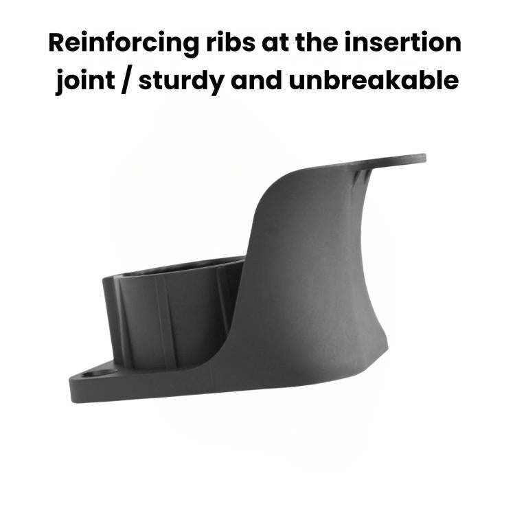 J1772 charging connector retractor with reinforced insert joint and base plate