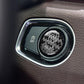Engine start/stop sticker on car push button, black checkered START STOP ENGINE