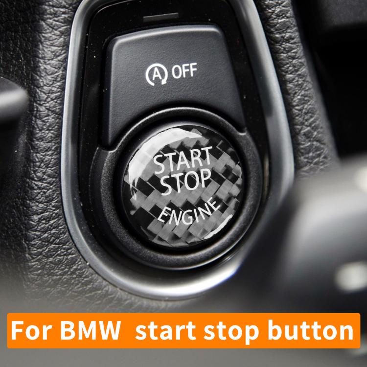 Engine start/stop push button sticker, black START STOP ENGINE with OFF indicator