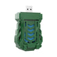 Green portable USB heated mosquito repellent device with USB plug