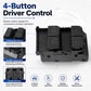 Black driver window switch with four independent buttons