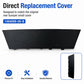 Matte black direct replacement rear bumper cover with recessed clips along bottom