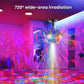 Ceiling-mounted LED party laser strobe light projecting multicolor beams