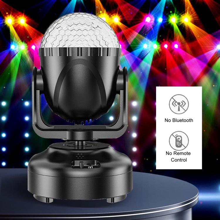 Black mini LED moving head magic ball light, mirrored dome facing forward