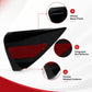 Black taillight trim panel featuring integrated red reflector and glossy finish.