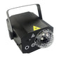 Black LED laser projector with carry handle, control knobs, and disco ball lens