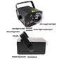 Black LED magic ball light with handle and mirrored disco ball lens