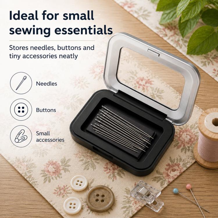 Magnetic Storage Box With Transparent Lid