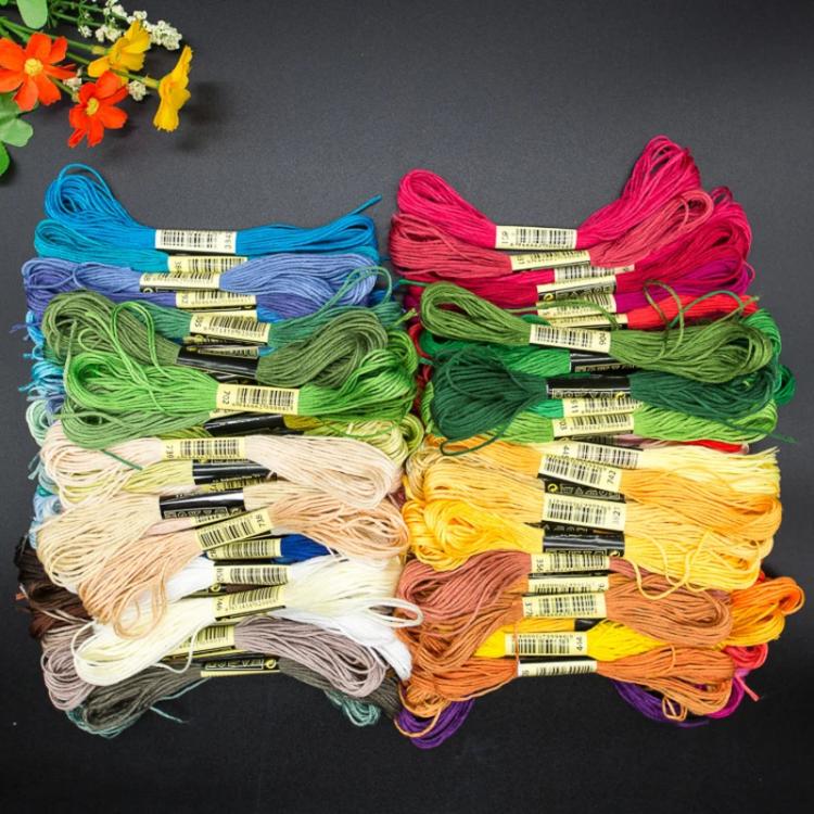 8m 6-strand Polyester Embroidery Thread Handicraft Sewing Thread
