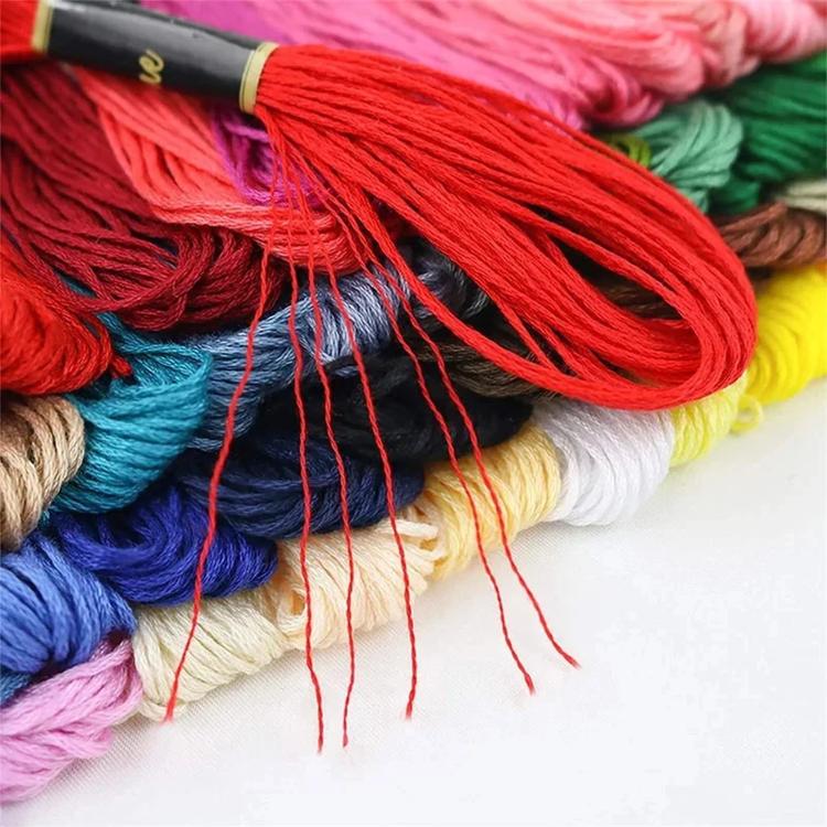8m 6-strand Polyester Embroidery Thread Handicraft Sewing Thread