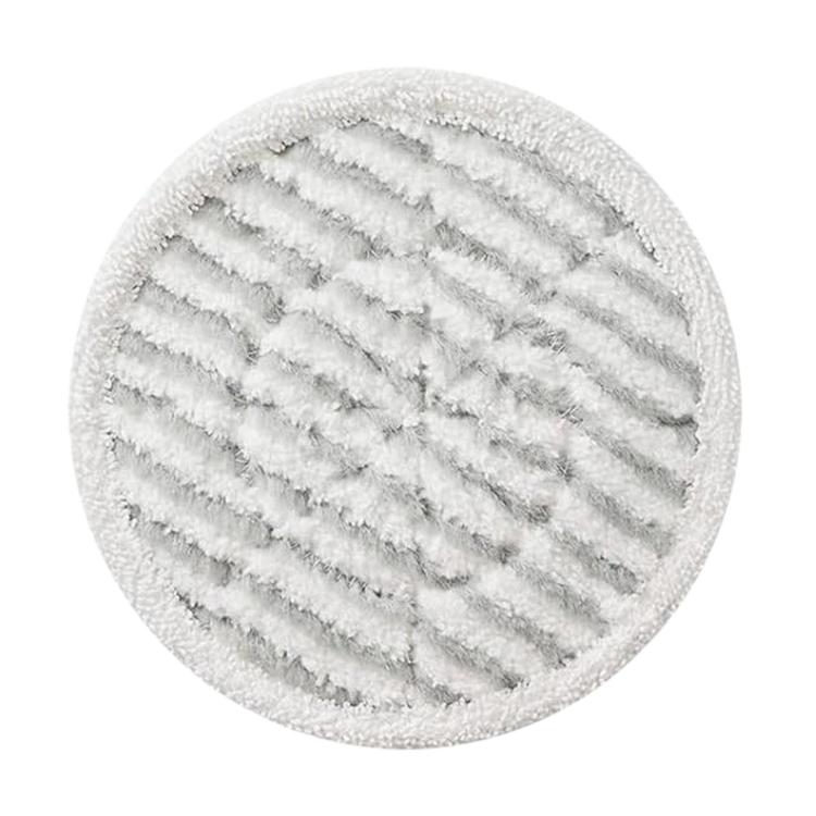 Gray horizontal stripe steam mop pad, circular microfiber replacement