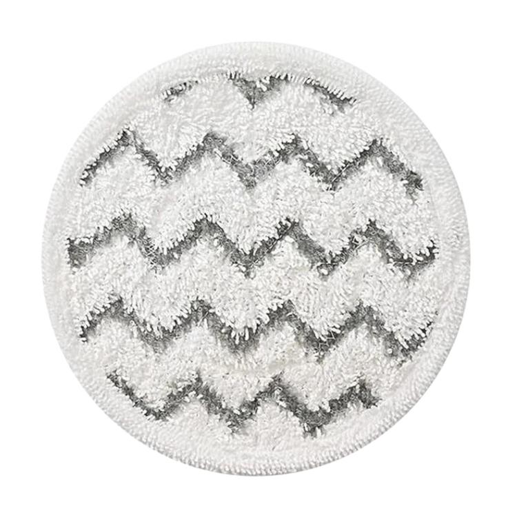 Gray wave zigzag steam mop pad, circular microfiber replacement