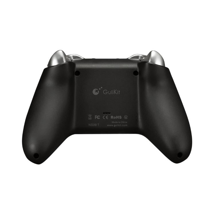 GuliKit Switch controller with black ergonomic grip and metallic trigger tops