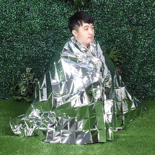 Portable Outdoor Emergency Blanket Disposable Thermal Blanket Camping Survival Blanket, 160x210cm