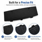 Black textured rear bumper underbody cover with four corner mounting clips