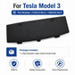 Black rear bumper lower guard cover for Tesla Model 3 with two fastening screws