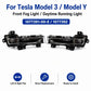 Front fog light/daytime running light pair with clear lenses for Tesla Model 3/Y