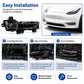Front fog light assembly with mounting tabs for quick replacement