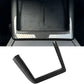 U-shaped wireless charger bezel trim, dark carbon fiber weave with lighter trim