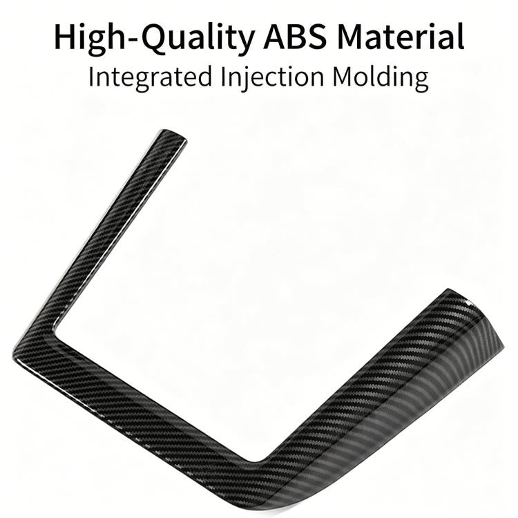 U-shaped wireless charger bezel trim, carbon fiber ABS cover in black