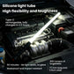 Black LED silicone light tube on car engine bay, long bright white beam