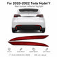 Rear bumper fog light reflector set with red lenses for left and right