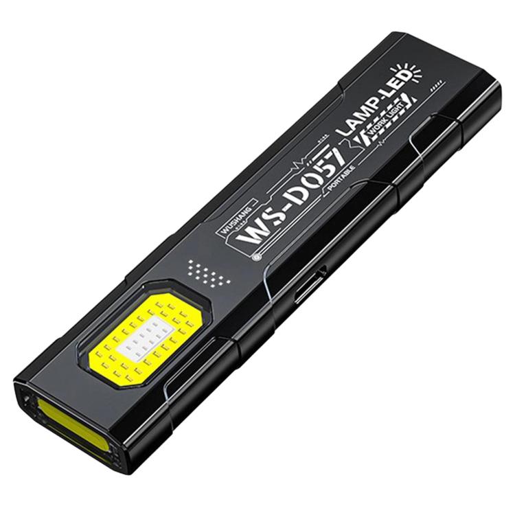 Black ultra-thin LED work light flashlight with COB panel and bright side LEDs