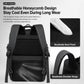 Men's black laptop backpack with honeycomb back panel and padded adjustable shoulder straps