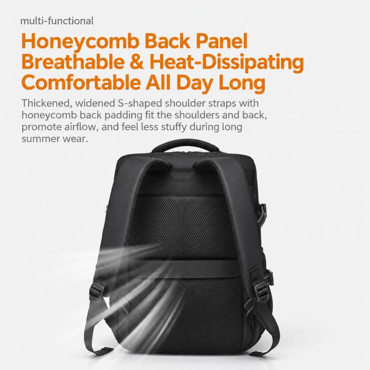 WEIXIRE B929 Men Business Backpack for Short Trips Lightweight Large-Capacity Laptop Bag