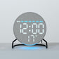 Aesthetic LED Digital Desk Clock Bedside Alarm Clock With Bottom Ambient Light, Countdown Timer, Date And Temperature