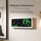 Wireless Weather Station Clock with Outdoor Sensor Digital Wall Clock Barometric Local Weather Forecast Bedside Alarm Clock