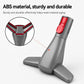 Vacuum bed dusting brush with durable plastic build, dark gray and red lever