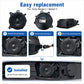 Pedestrian warning speaker horn module shown ready for installation in vehicle